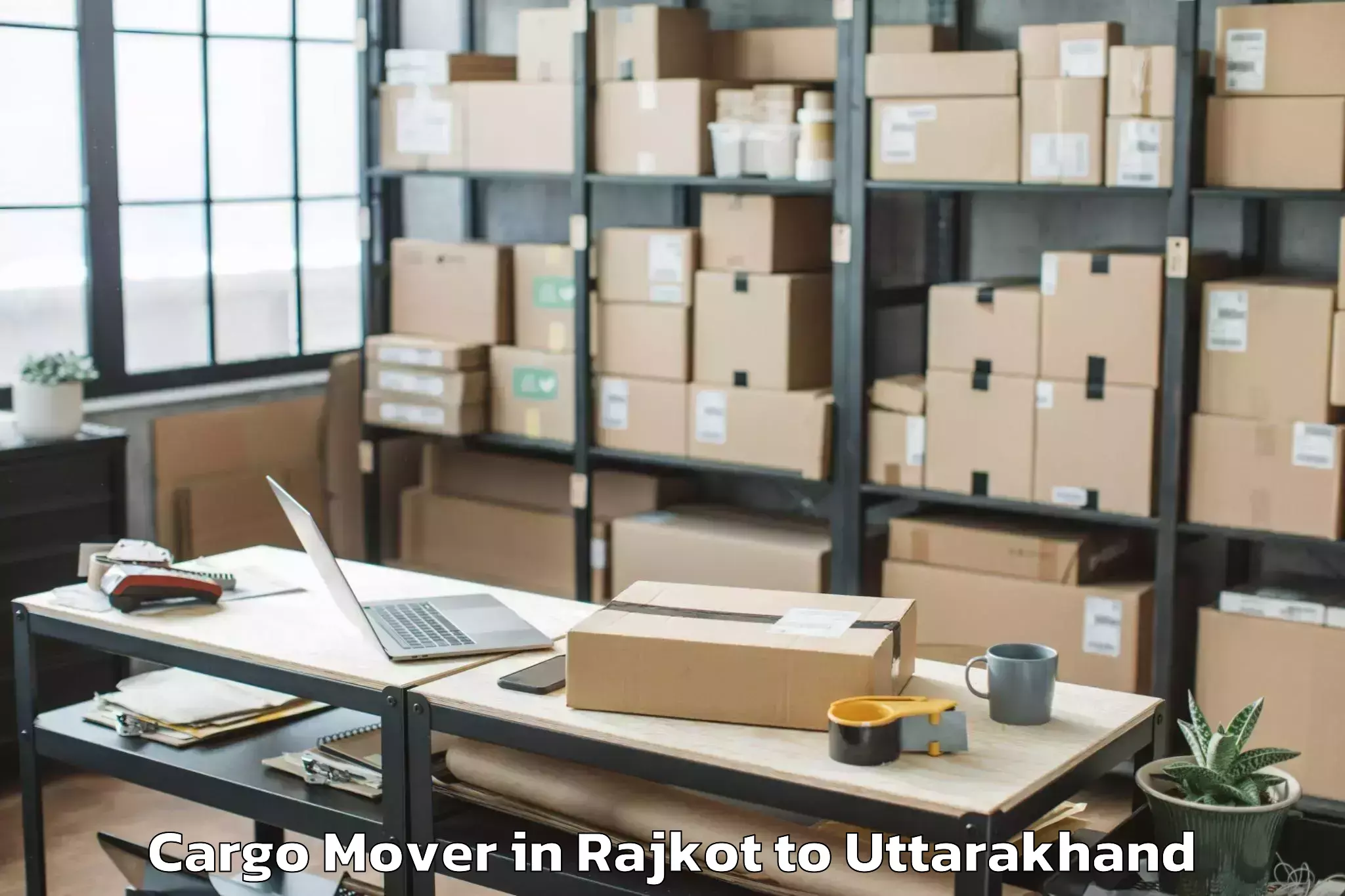 Top Rajkot to Lansdowne Cargo Mover Available